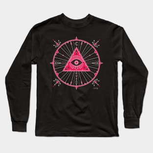 Evil Eye Mandala Long Sleeve T-Shirt